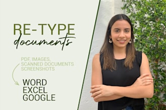 accurately retype scanned or handwritten documents with formatting
