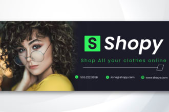 design banners for your facebook, linkedin, youtube or email