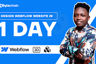 design a stunning and responsive webflow website for you