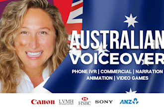 record professional australian female voice over