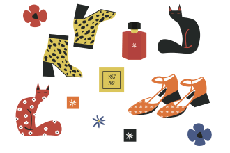 create cute stickers design illustrations