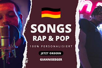 create you a german rap or pop song with lyrics and vocals