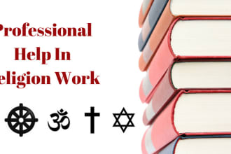 help in religion and ethics tasks, courses and classes