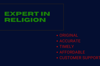 help on religion and ethics tasks