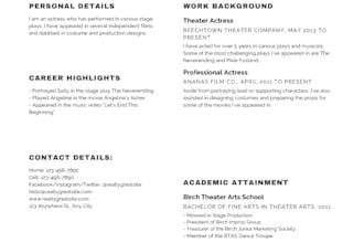 create a worthy resume for you