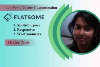 customize flatsome woocommerce website in wordpress