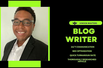 write high quality SEO blogs and articles
