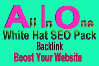 provide you all in one white hat link building SEO backlink