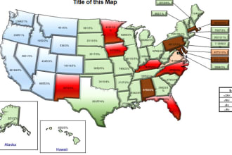 provide a template of the US line map in excel