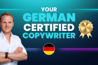 write german sales copy as your german certified copywriter