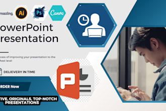 design or redesign or improve powerpoint presentation and pitch deck