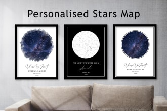 create personalized star map for you