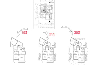 draw 2d floor plans