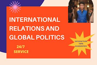 write contents on international relations, political science and global politics