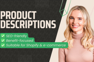 write SEO product descriptions that sell