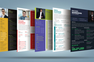 design a professional CV, resume, and cover letter template