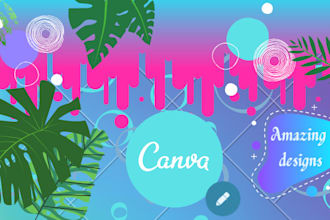 design anything using canva youtube thumbnail or social media posts