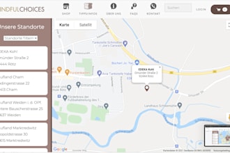 add a interactive google maps store locator in your website