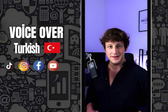 record professional turkish voice over for your projects