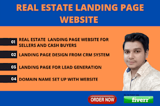 build your real estate landing page website