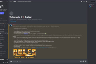 create an advanced discord server for you