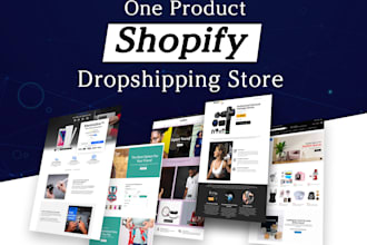 create one product store,shopify dropshipping website