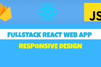 develop full mern stack react js website, app