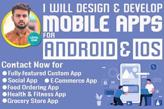 develop mobile apps for android and ios