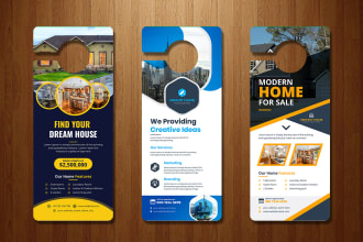 design door hanger,  eddm postcard,  yard sign in 18 hours