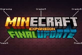 create custom minecraft logo