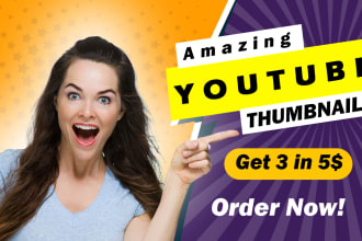 design amazing youtube thumbnail