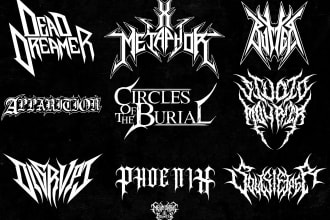 design a logo for your heavy,thrash metal and rock band