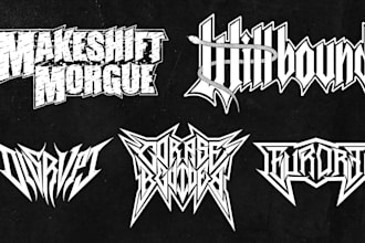design a custom heavy metal or thrash metal logo