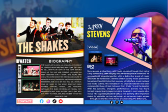 design electronic press kit, or epk, media kit