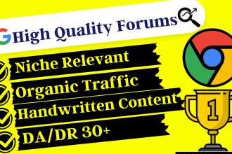 create high quality da 60 dofollow niche relevant USA forum
