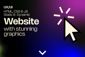 design your website in HTML CSS js, even just components