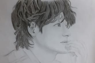 do portrait pencil drawing by hand