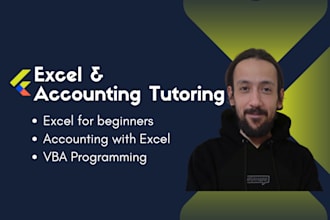 teach you excel basics, excel for financial accounting, and for vba automation