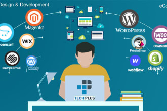 design develop website on wordpress, magento, drupal, shopify, wix, prestashop