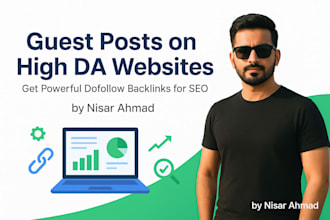 provide a guest post on high da websites, do follow backlinks
