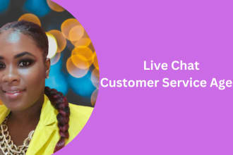 be your live chat support agent
