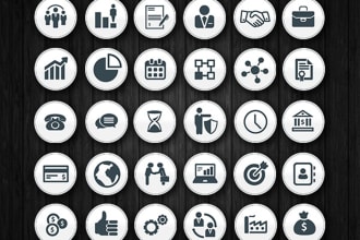 design amazing custom icons set for web and app