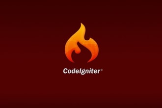 can create website and admin panel for you in codeignetor