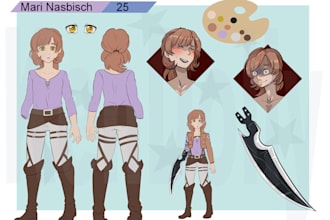 create a reference sheet of your character