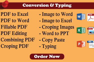 convert images, scanned documents, and PDF files to excel and word