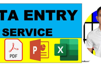 do data entry, copy paste and convert file