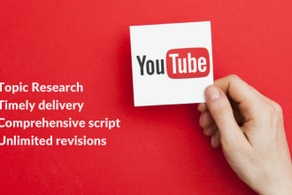 be your youtube scriptwriter