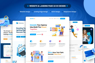 do creative UI UX design for your website and landing page