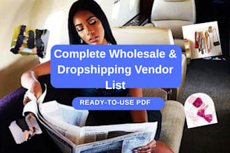 provide a wholesale and dropshipping vendor list