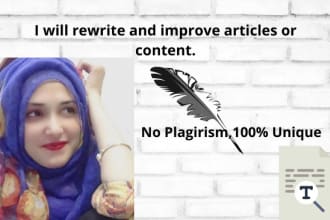 rewrite and improve articles or content